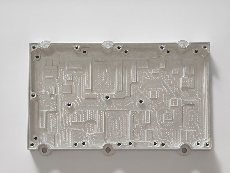 硬质氧化银色铝合金CNC 车铣件电箱外壳